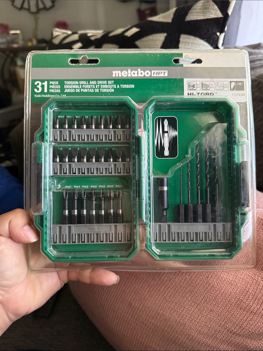Metabo HPT 31-Piece Torsion Drill and Drive Set - Green